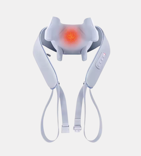 Heated 3D Back & Neck Massager Pillow – Deep Kneading Relief